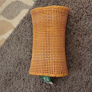 Authentic Japanese Wicker & Wood Neck Pillow